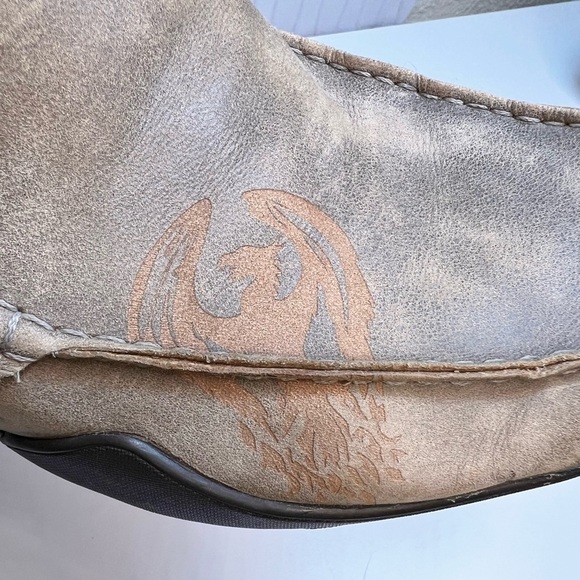 Skechers Men’s Socks Suck Dragon Brown Driving Loafers Size 8.5 - Picture 9 of 10